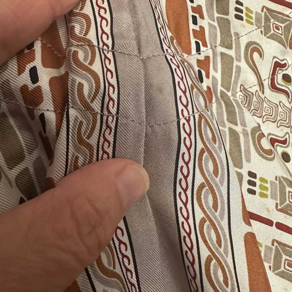 Geometric Patterned Scarf dress Nicole Miller - Picture 3 of 13